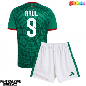 Mexiko Raul Jimenez #9 Dětské Domácí dres komplet MS 2026 Krátký Rukáv (+ trenýrky)